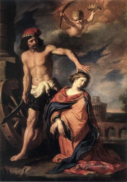グエルチーノ Painting - 聖カタリナの殉教 バロック グエルチーノ